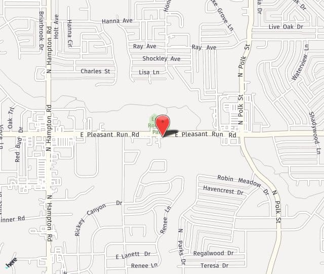 Location Map: 540 E. Pleasant Run Rd. Dallas, Texas 75115