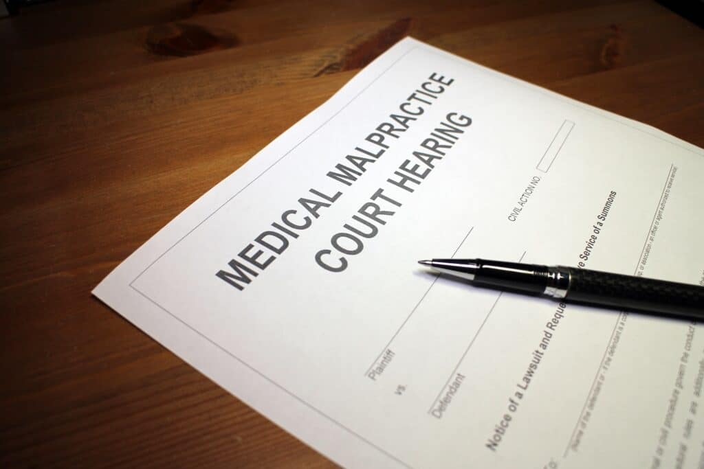 Medical Malpractice Court Hearing