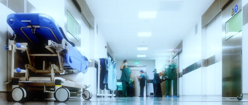 Hospital surgery corridor